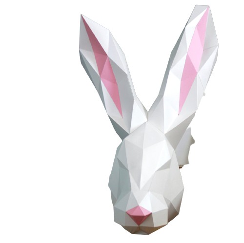 Заєць - фігурка з картону своїми руками