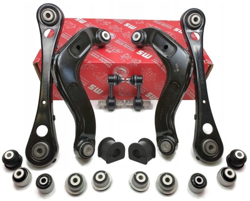 36987-KIT-MS - Комплект поперечных рычагов, тяги, сайлентблоки задние, audi a4 b6 b7