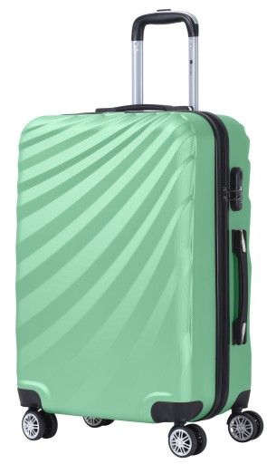 Середня валіза Indivitems ABS XHA098 СВІТЛО-ЗЕЛЕНИЙ M 65 л