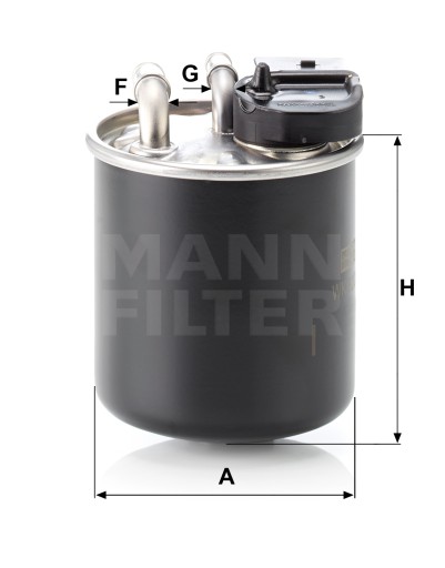 Топливный фильтр Mann-Filter WK 820/16