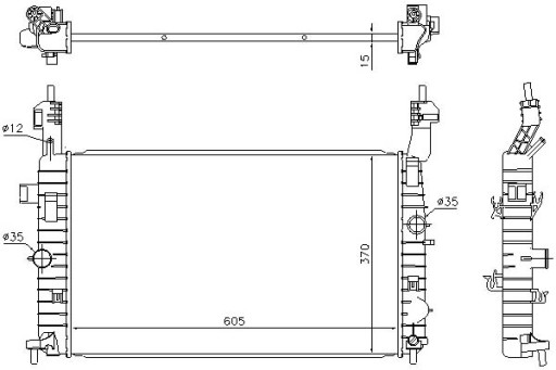 630748 - Охладитель воды nissens opel meriva 1.4 16v твинпорт