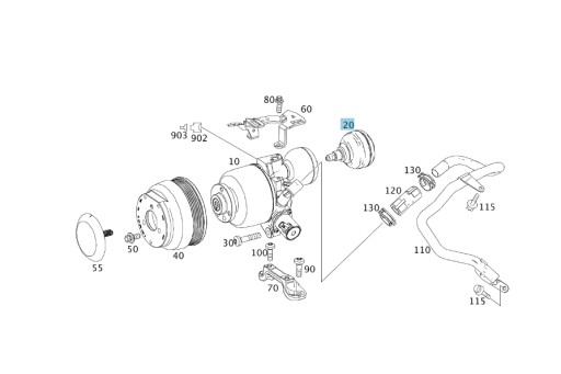 A0004660400 - Амортизатор пульсации насоса ABC Mercedes-Benz M278