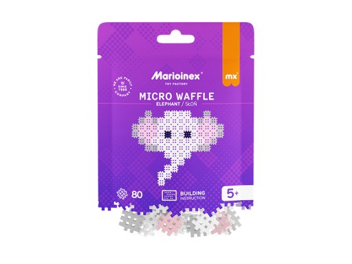 Micro Waffle Słoń 80 el Marioinex