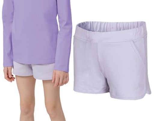 Шорти 4F 152 фіолетові вище коліна