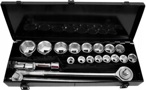 ТОРЦЕВІ КЛЮЧІ 21EL. 3/4 великий набір ковпачків 6 ка