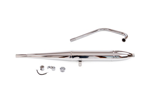 00572 - ГЛУШИТЕЛЬ AWO SPORT 30 ММ КОЛЕНО ЗАЖИМ ТРУБА SIMSON