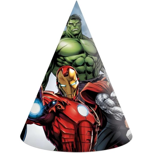 МЕСНИКИ Marvel Birthday Paper Hats 6 шт