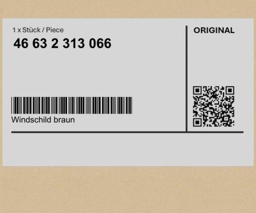 46632313066 2313066 - Коричневе скло BMW 259 259