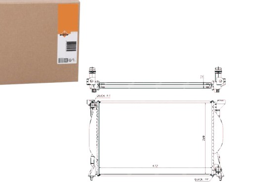 NRF53720/RS2 - Охладитель двигателя nrf 8e0121251g 102117 ai2203 163