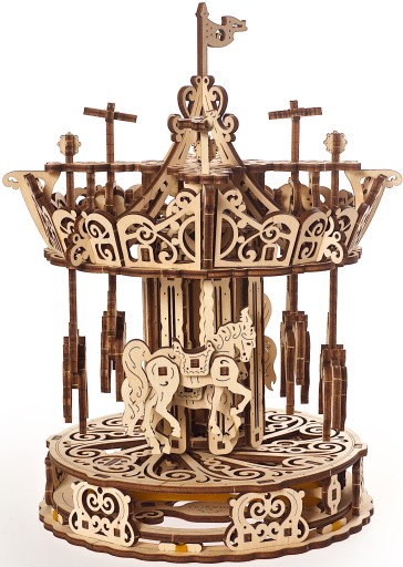 Дерев'яний 3D пазл Ugears Карусель 305 ел.
