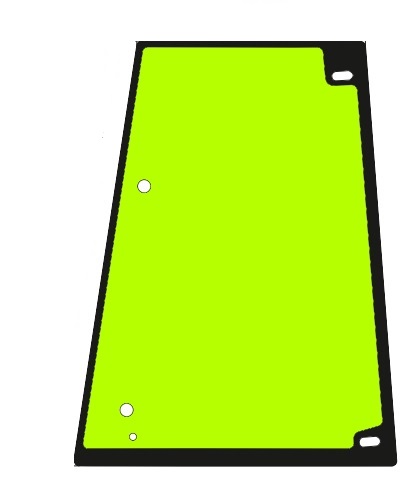 900 910 - бічне скло праворуч Volvo BL61, BL70, BL71