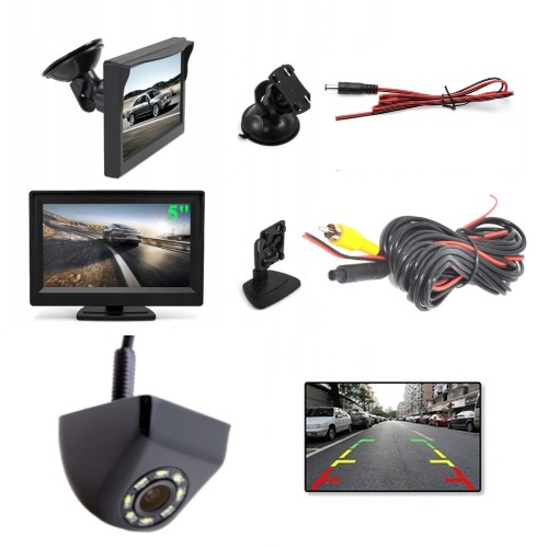 КОМПЛЕКТ МОНИТОРА 5 + КАМЕРА 8 LED ОПТИКА SONY