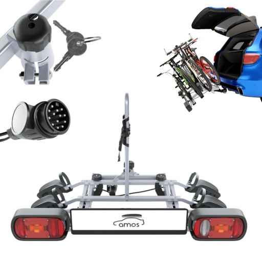 ВЕЛОСИПЕДНА СТІЙКА ДЛЯ ГАКА ПЛАТФОРМА 2 ВЕЛОСИПЕДА 13 PIN