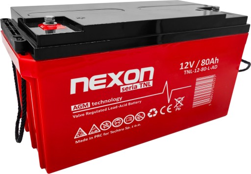 Аккумулятор для аварийного электропитания nexon tnl 80-12 vrla agm 12v 80ah long