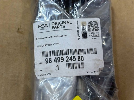holder handles right front rear part OPEL GRANDLAND PEUGEOT 3008 5008 9849924580