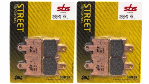 838HS - ТОРМОЗНЫЕ КОЛОДКИ KAWASAKI ZX-6R 07-13 ПЕРЕДНИЕ