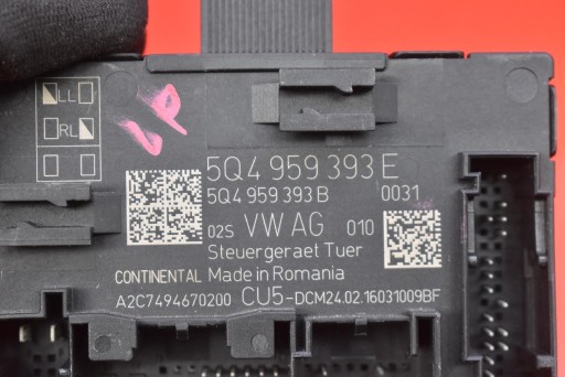 Bedienteil modul Tür links vorne 5Q0959393E 5Q4959393B SKODA OCTAVIA 3 III