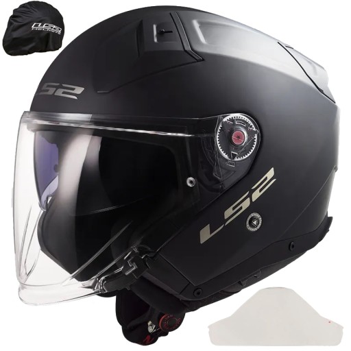 LS2 ОТКРЫТЫЙ МОТОЦИКЛЬНЫЙ ШЛЕМ OF603 INFINITY II SOLID MATT BLACK S