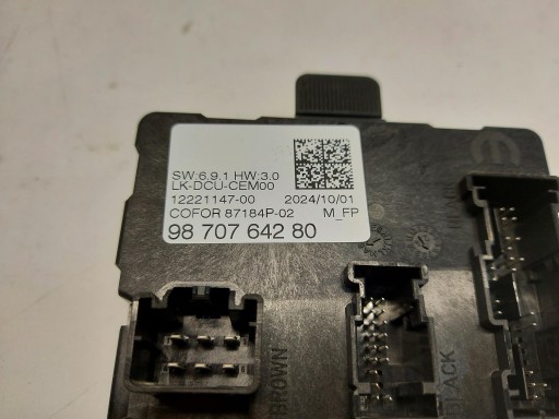 OPEL Grandland II 2024+ module control unit door front left 9870764280