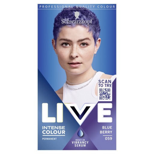 Schwarzkopf Live 059 Farba na vlasy Blue Berry