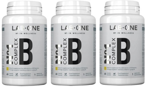 LAB ONE VITAMIN B COMPLEX 180 kap. IMUNITA STRES B12 Odolnosť Cholín