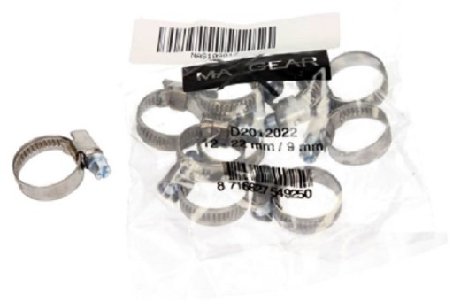 MAXGEAR хомут 12-22 / 9 W2 черв'ячний