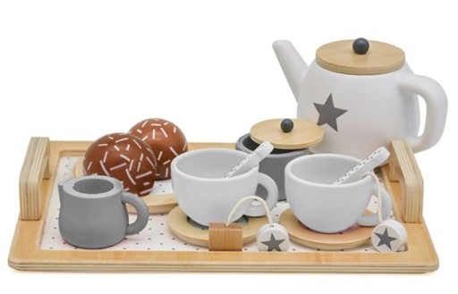 Сервіз кавовий дерев'яний набір посуду на 2 особи