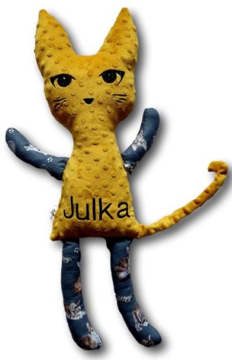 Przytulanka MASKOTKA dla kociary kociara kotek kot różne kolory z imieniem