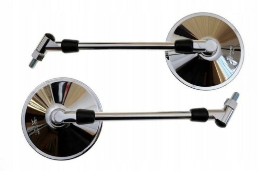 KS130ACL - Універсальні хромовані круглі дзеркала M10 CE E9