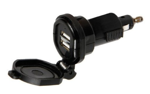 ЗАРЯДНИЙ ПРИСТРІЙ ДЛЯ МОТОЦИКЛА DINTECH 2 ПОРТИ 12/32V