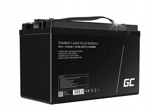 Зеленая аккумуляторная батарея agm 110ah, инвертор, инвертор, солнечные панели, преобразователь ибп