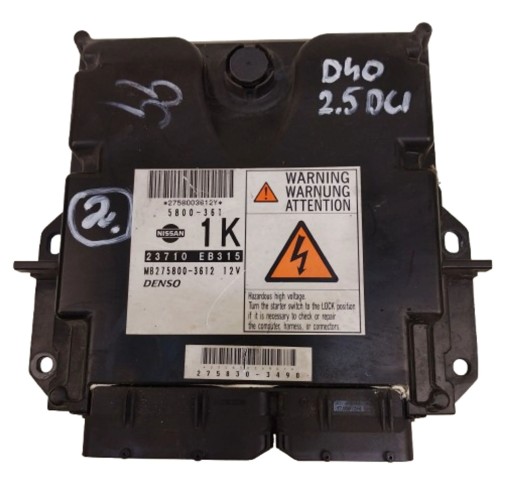 23710EB315 - Nissan navara d40 2.5 dci комп'ютерний контролер двигуна 23710-eb315