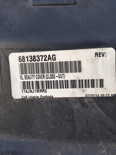 JEEP CHEROKEE KL poklopac veznog lima prednjeg 68138372AG