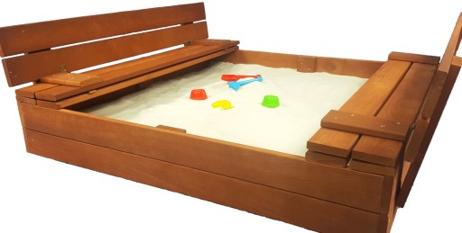 ДЕРЕВ'ЯНА ПІСОЧНИЦЯ ЗАКРИТА ЛАВКИ 120 Вільха