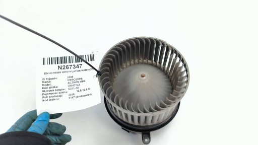 tOPENÍ ventilátor kabinový 992626J-H MERCEDES ACTROS MP4