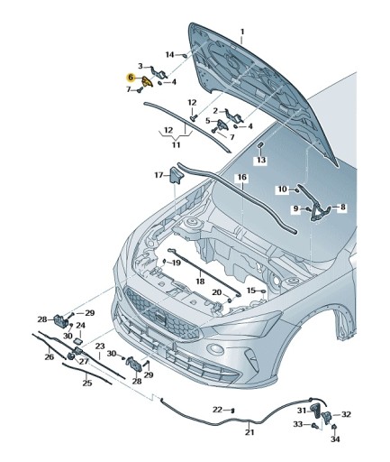 3V0823186A - БОЛТ ЗАМКА КАПОТА ПРАВАЯ СТОРОНА CUPRA ОРИГИНАЛ OE