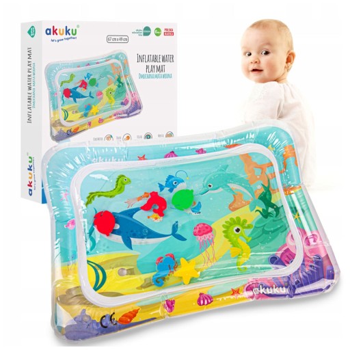 ВОДНИЙ СЕНСОРНИЙ Килимок ДЛЯ ДИТЯЧІВ, НАДУВНИЙ XXL