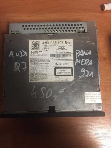 IDEALNA changer CD PORSCHE PANAMERA 971 AUDI Q7 1
