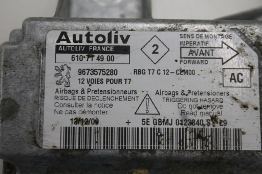 module SENSOR airbag 9673575280 PEUGEOT 308 T7 07-13