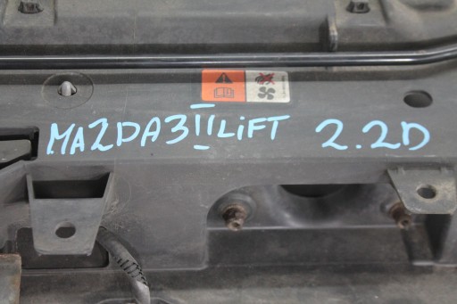 support panel for radiators radiator KOMPLET MAZDA 3 II BL 2.2D