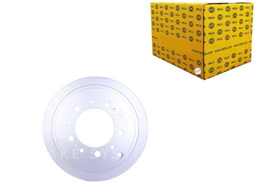 PRT5719 - ТОРМОЗНЫЕ ДИСКИ 2 ШТ. ОКРАШЕННЫЙ ЗАДНИЙ СЛЕВА - HELLA