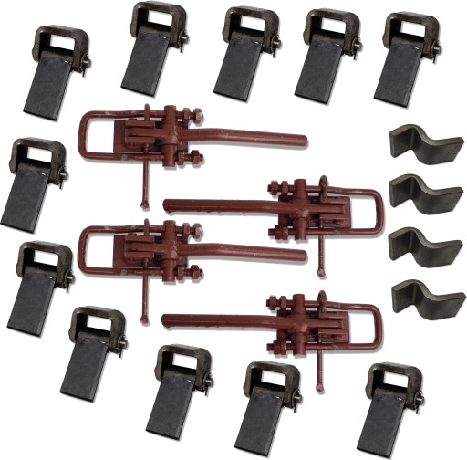 2219130061 2219130060+JZ.21, - Прочные зажимы боковых петель для прицепов d35 d47