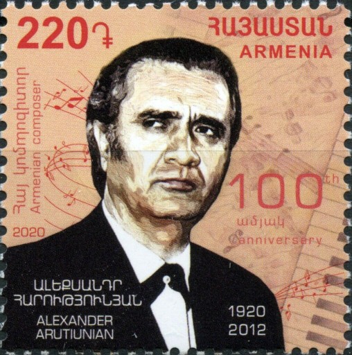 Armenia 2020 Znaczek 1157 ** muzyka kompozytor