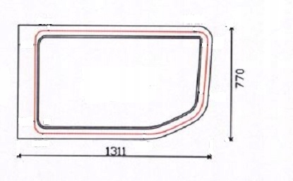 01 - Боковое стекло IVECO DAILY 2014г. -!!!