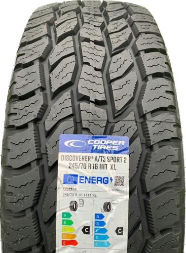 COOPER AT3 SPORT 2 245/70/16 R16 білі субтитри