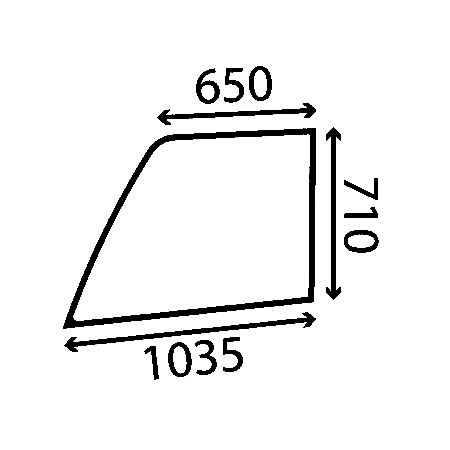 Скло дверей Manitou MLT 524, 527, MT, MVT 212311