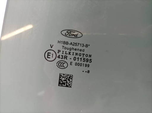 window door right rear part 18 R HB 5D PILKINGTON Ford Fiesta Mk8 (2016-2023)