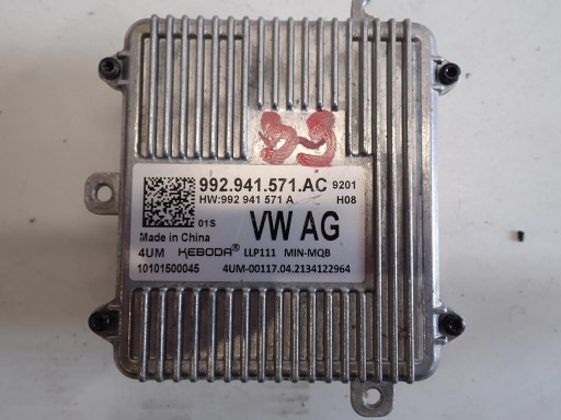 control unit module lights AUDI SEAT SKODA VW 992941571AC