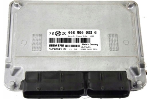 5WP4004302IMMO - Комп'ютер ecu vw passat 06b906033g 5wp4004302 immo вимкнено