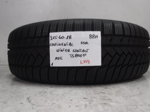 ЗИМНЯЯ ШИНА CONTINENTAL WINTERCONTACT TS850P 215/60/18 98H MOE